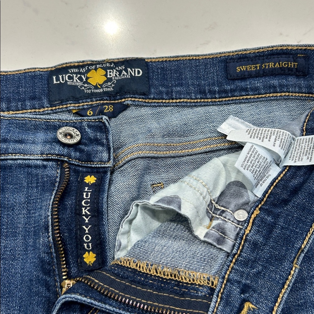 Lucky Sweet Straight Stretch Denim Jeans - Picture 8 of 10